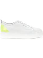 Msgm Lace-up Platform Sneakers - White