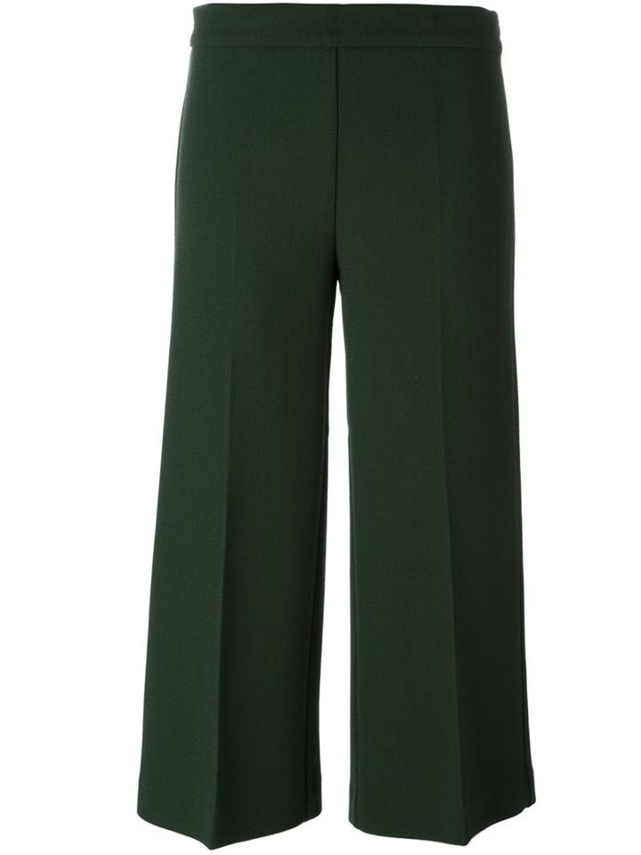 P.a.r.o.s.h. Tailored Cropped Trousers, Women's, Size: Small, Green, Polyamide/spandex/elastane/wool