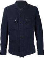 11 By Boris Bidjan Saberi Buttoned Jacket, Men's, Size: M, Blue, Cotton