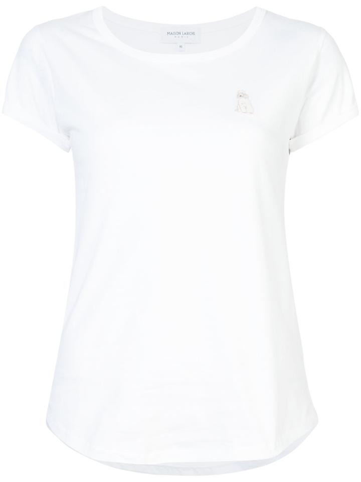 Maison Labiche Poodle Embroidered Shirt - White