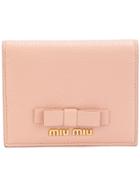 Miu Miu Wallet With Bow Detailing - Pink & Purple