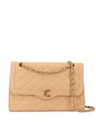 Chanel Pre-owned Double Chain Shoulder Bag - Brown