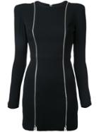 Alex Perry Amber Dress, Women's, Size: 14, Black, Polyester/triacetate