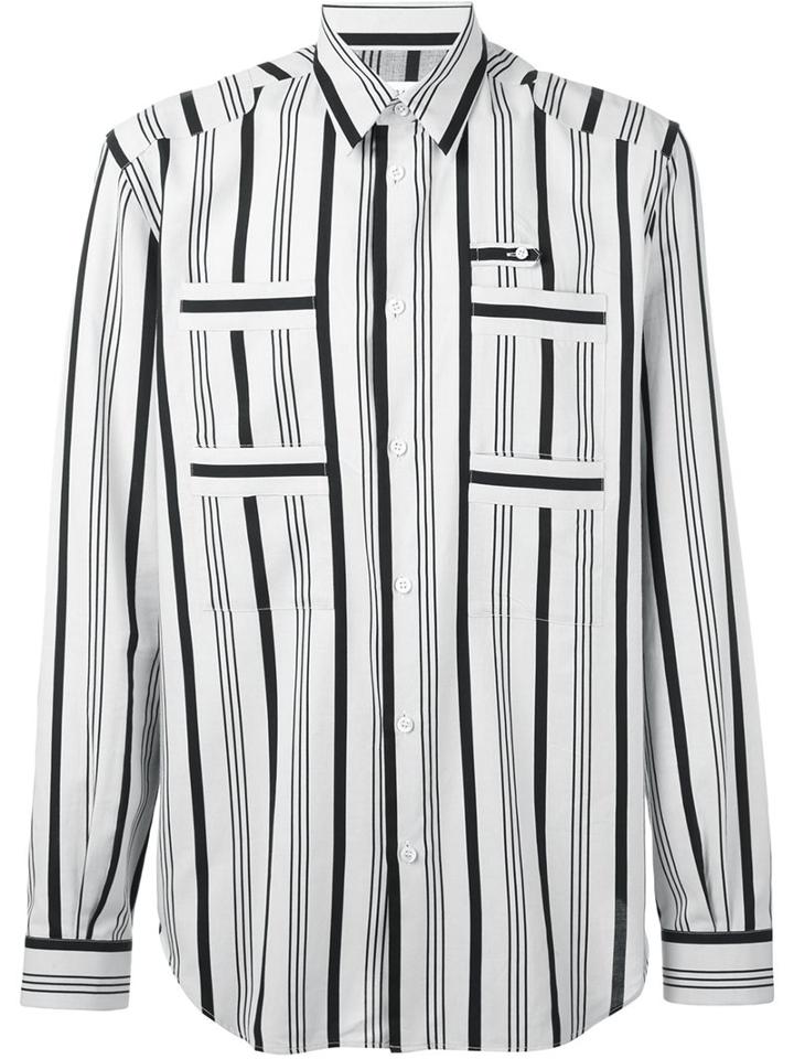 Maison Margiela Striped Long Sleeve Shirt
