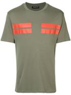 Neil Barrett Red Panel T-shirt - Green