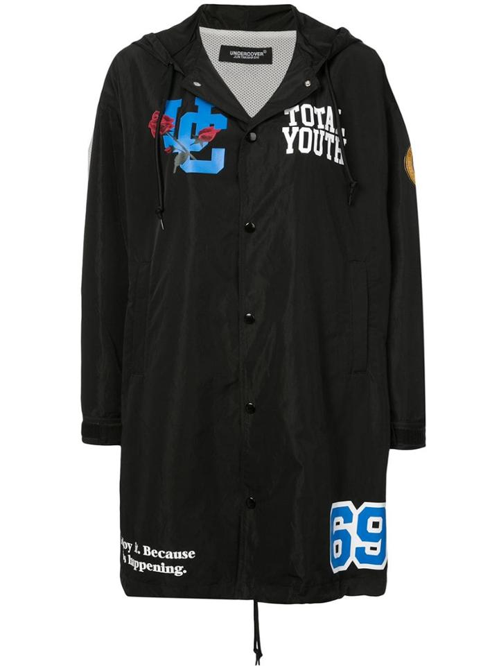 Undercover Logo Patch Coat - Black