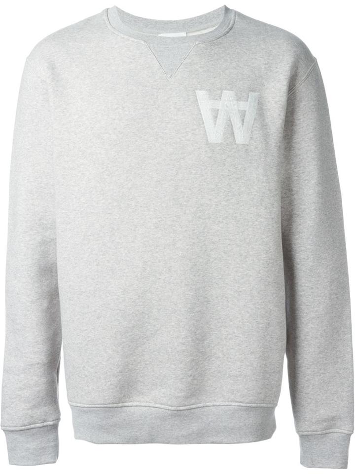 Wood Wood Houston Sweatshirt, Men's, Size: Xl, Grey, Cotton/polyamide/spandex/elastane