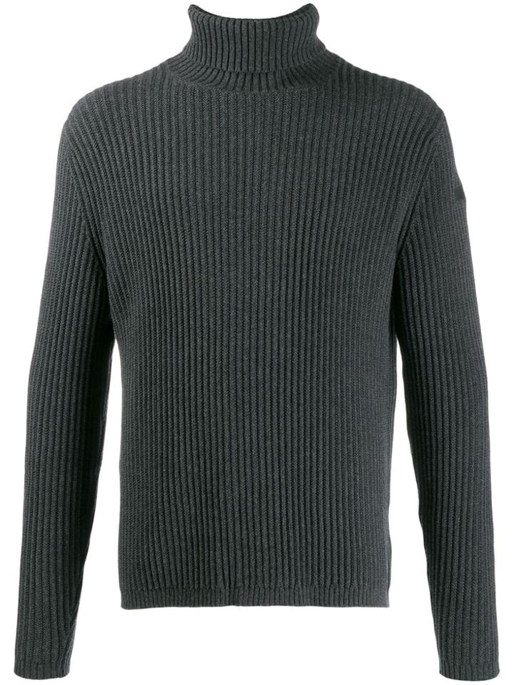Rrd Roll-neck Knitted Sweater - Grey
