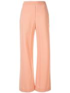 Ellery Pintuck Flared Tailored Trousers - Pink