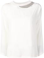 Fabiana Filippi Cut-out Detail Blouse - White