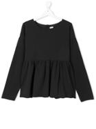 La Bottega Di Giorgia Teen Peplum Sweatshirt - Blue