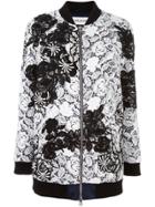 Self-portrait 'two Tone' Coat - White