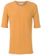 Laneus Side Slit T-shirt - Yellow
