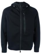 Moncler Grenoble Hooded Casual Jacket, Men's, Size: Large, Black, Modal/polyamide/polyester