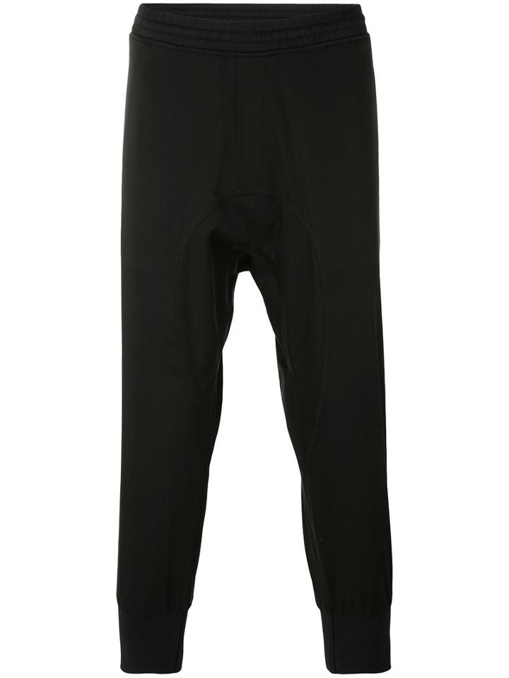 Neil Barrett - Slouch Sweatpants - Men - Cotton/polyester/polyurethane/cupro - 48, Black, Cotton/polyester/polyurethane/cupro