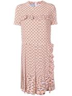 Prada Geometric Printed Dress - Pink