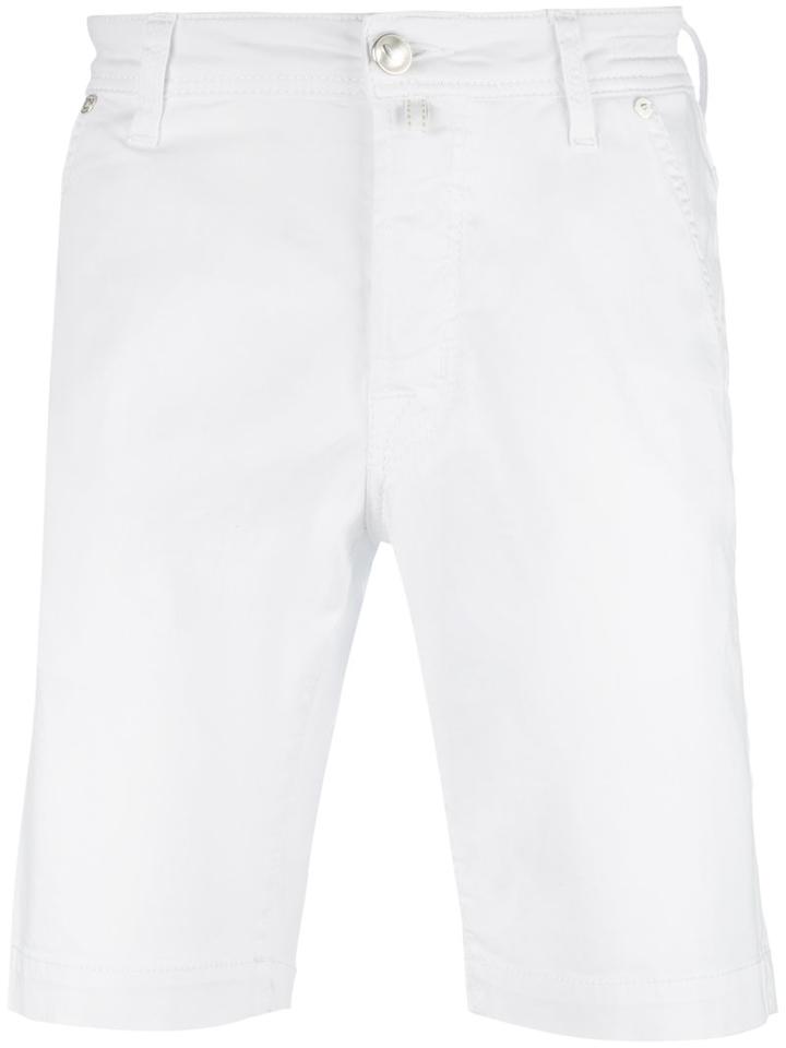 Jacob Cohen Bermuda Shorts, Men's, Size: 34, White, Cotton/spandex/elastane