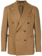 Tagliatore Fitted Double-breasted Blazer - Nude & Neutrals