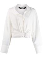Jacquemus Pietro Ring Embellished Shirt - White