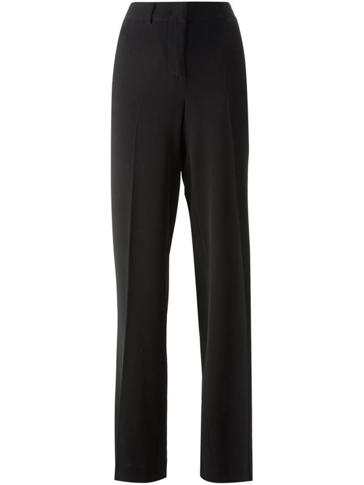 Alberto Biani Wide Leg Trousers, Women's, Size: 42, Black, Polyester/acetate/cupro/triacetate