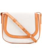 Mansur Gavriel - Panel Saddle Bag - Women - Leather - One Size, Women's, White, Leather