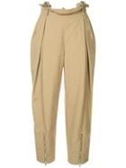 Alexander Wang High-waisted Safari Trousers - Brown