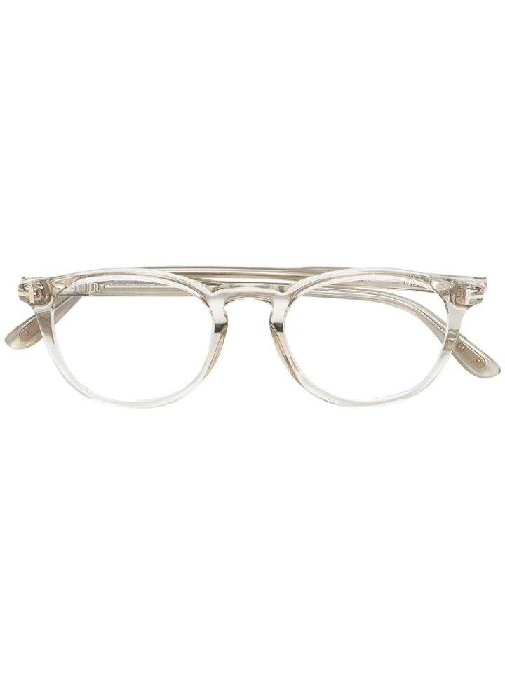 Tom Ford Eyewear Round Optical Glasses - Nude & Neutrals