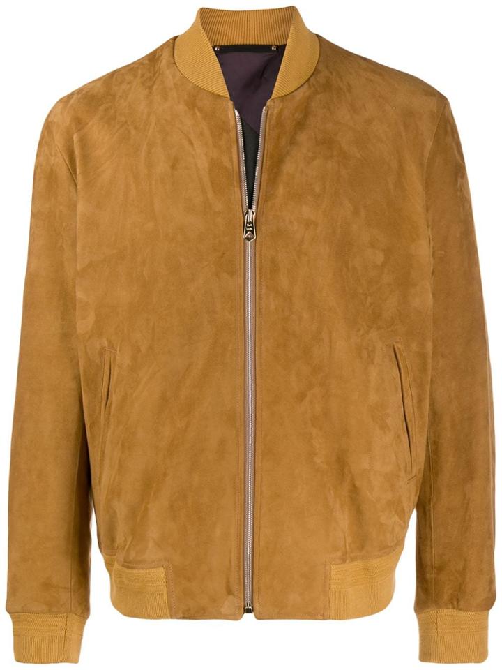 Paul Smith Slim-fit Bomber Jacket - Neutrals