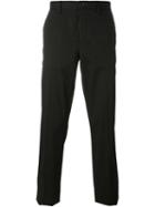 Ps Paul Smith Front Pleated Trousers, Men's, Size: 38, Black, Cotton/spandex/elastane