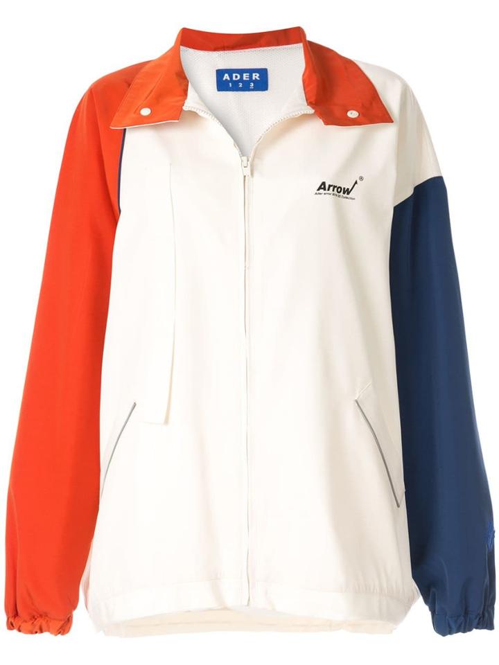 Ader Error Colour Block Zipped Jacket - Neutrals