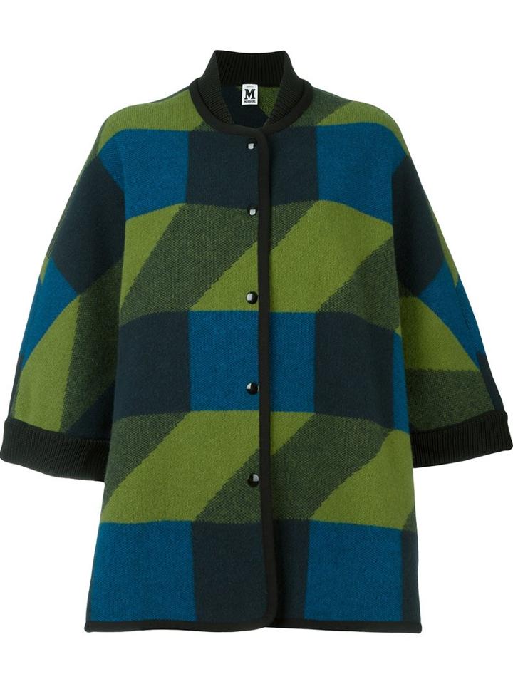 M Missoni Geometric Pattern Coat