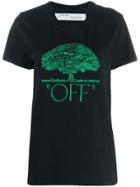 Off-white Tree Embroidery T-shirt - Black