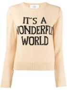 Alberta Ferretti It´s A Wonderful World Knitted Sweater - Neutrals
