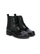 Dolce & Gabbana Kids Brogue Chelsea Boots - Black