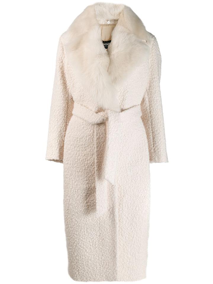 Simonetta Ravizza Shearling Lined Coat - White