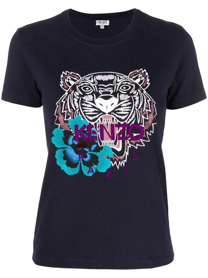 Kenzo Logo Patch T-shirt - Blue