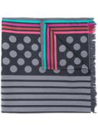 Ps By Paul Smith Polka Dot Scarf - Black