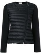 Moncler Padded Front Cropped Jacket, Women's, Size: Medium, Black, Polyamide/polyester/spandex/elastane/feather Down