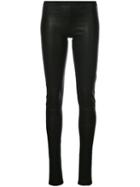 Rick Owens - Skinny Leggings - Women - Cotton/leather/spandex/elastane - 42, Black, Cotton/leather/spandex/elastane
