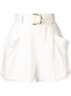 Aje Remy Belted Shorts - White