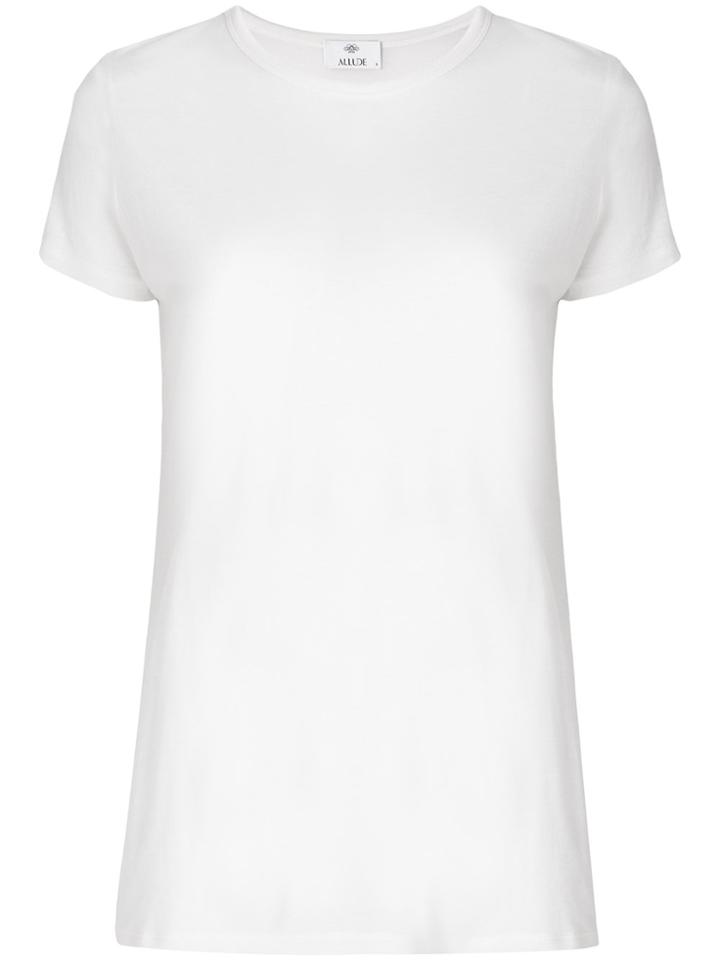 Allude Short-sleeve Sweater - White