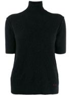 Marni Short-sleeved Knit Top - Black