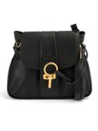 Chloé 'lexa' Shoulder Bag, Women's, Black, Cotton/calf Leather/lamb Skin