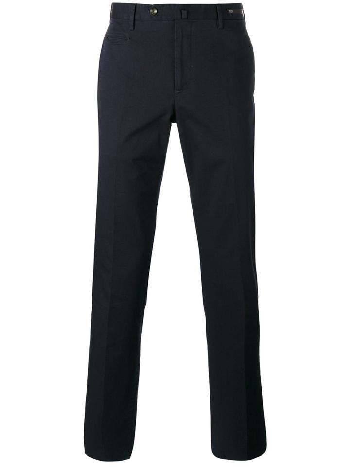 Pt01 Regular Fit Trousers, Men's, Size: 52, Blue, Cotton/spandex/elastane