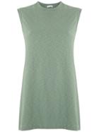 Osklen Sleeveless Long Rustic Tank - Green