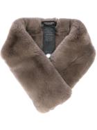 Yves Salomon Army Scarf - Brown