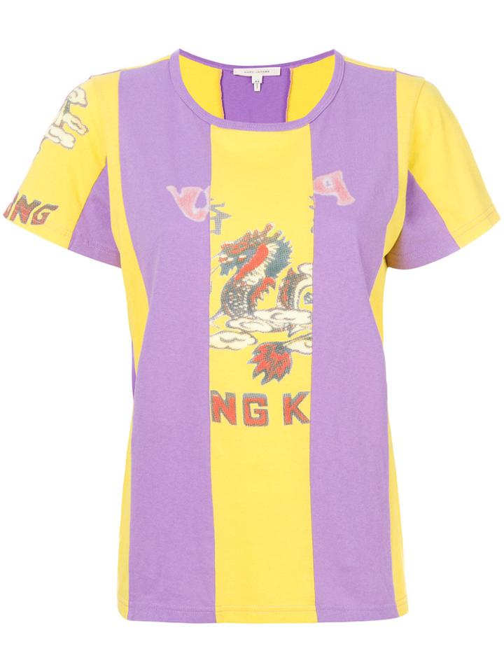 Marc Jacobs Dragon Print T-shirt - Pink & Purple