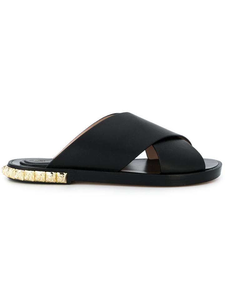 Stuart Weitzman Rose Sicily Sandals - Black