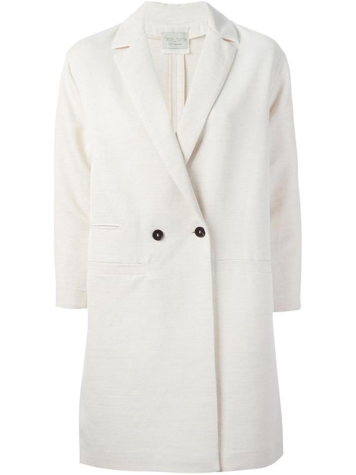 Forte Forte Boxy Double Breasted Overcoat