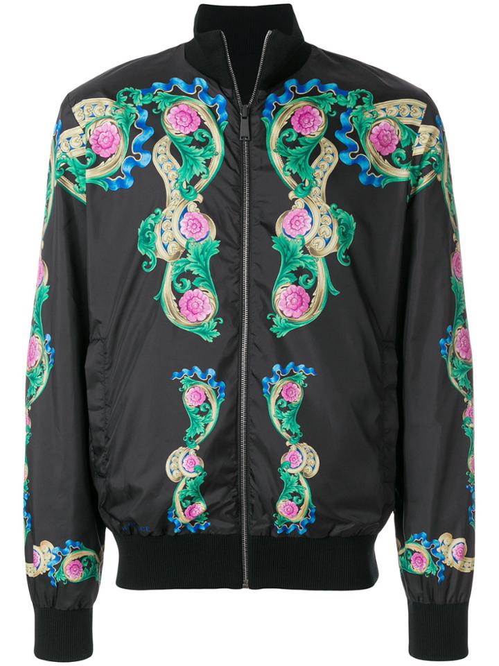 Versace Reversible Bomber Jacket - Black